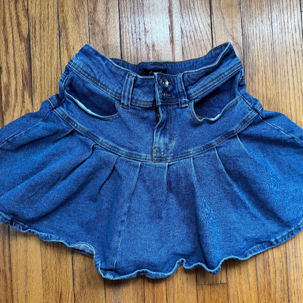 Button up Jean skirt